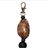 Porte clés coquillage marron et noir