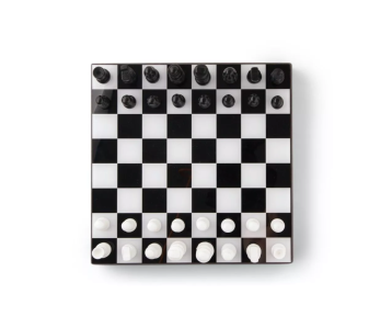 Jeu d'échecs noir et blanc