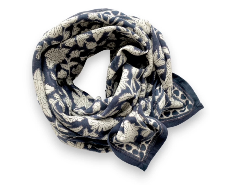 Grand foulard Apaches Latika Coeur - Orage