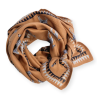 Grand foulard en coton motif zèbre café – Apaches Collections chez Boêtique