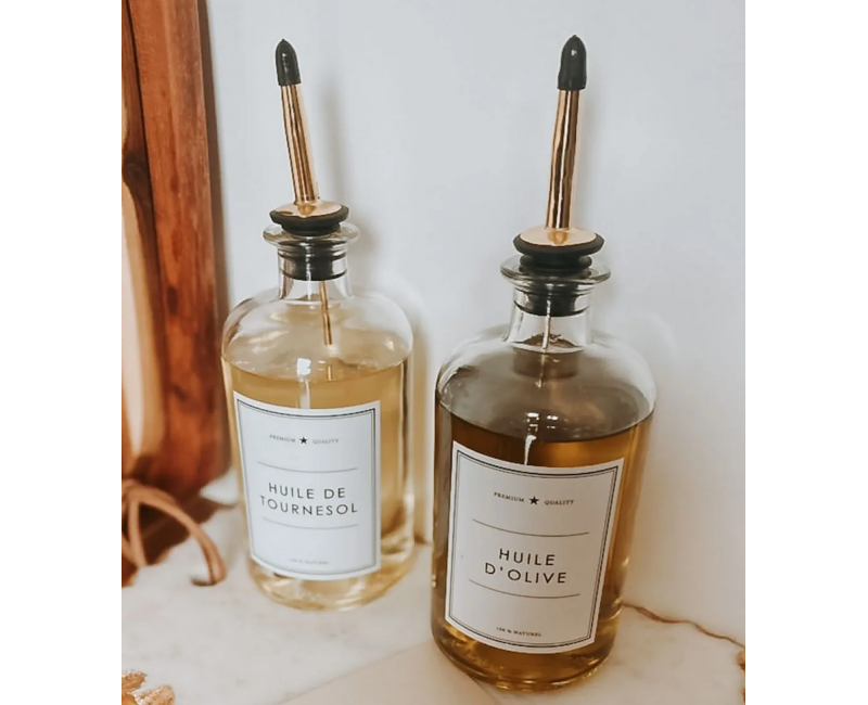 Flacon transparent - Huile olive