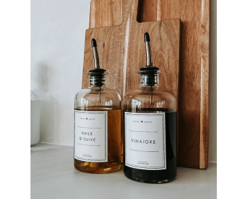 Flacon transparent - Huile olive