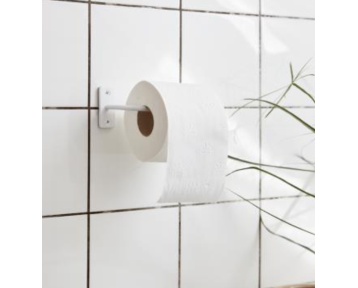 Support papier toilette blanc