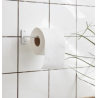 Support papier toilette blanc